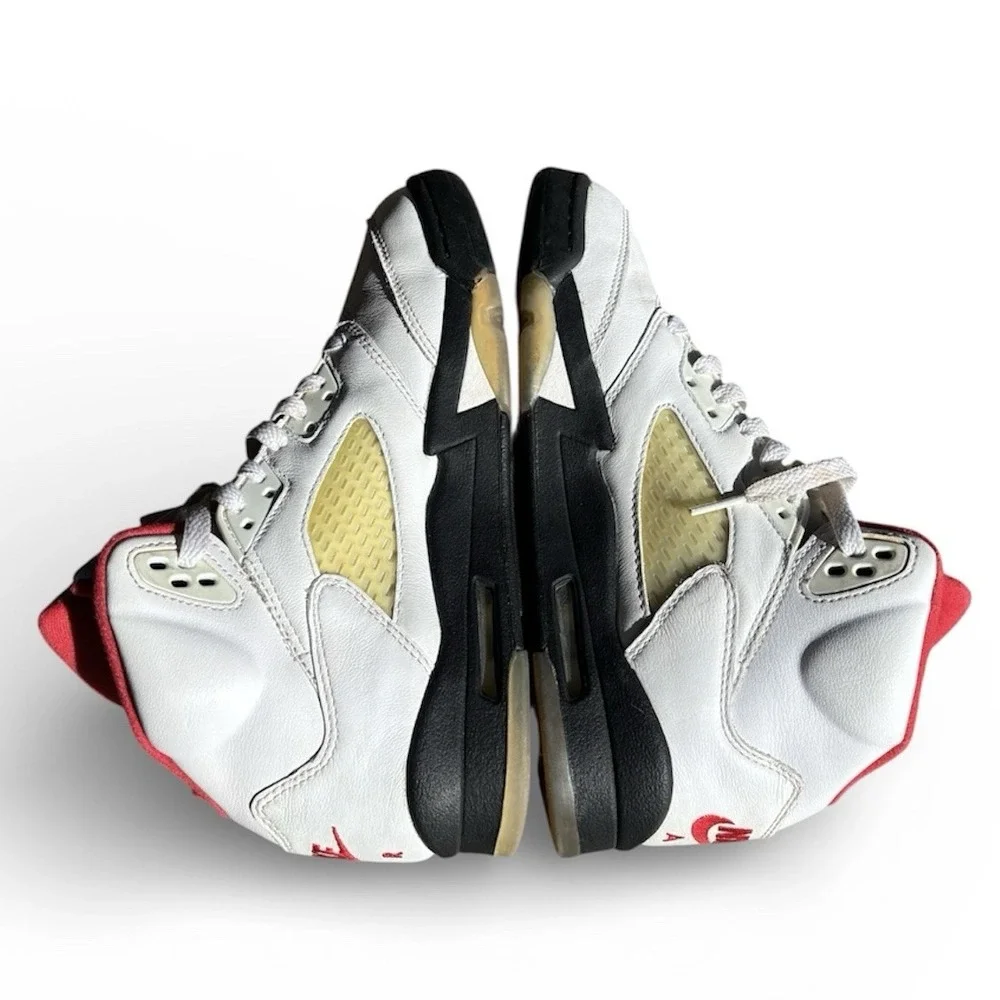 Nike Air Jordan 5 Retro OG 'Fire Red' Shoes Size 6Y Womens 7.5 (440888-102)